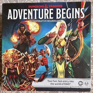 Dungeons & Dragons - Adventure Begins Board Game Complete with Instructions